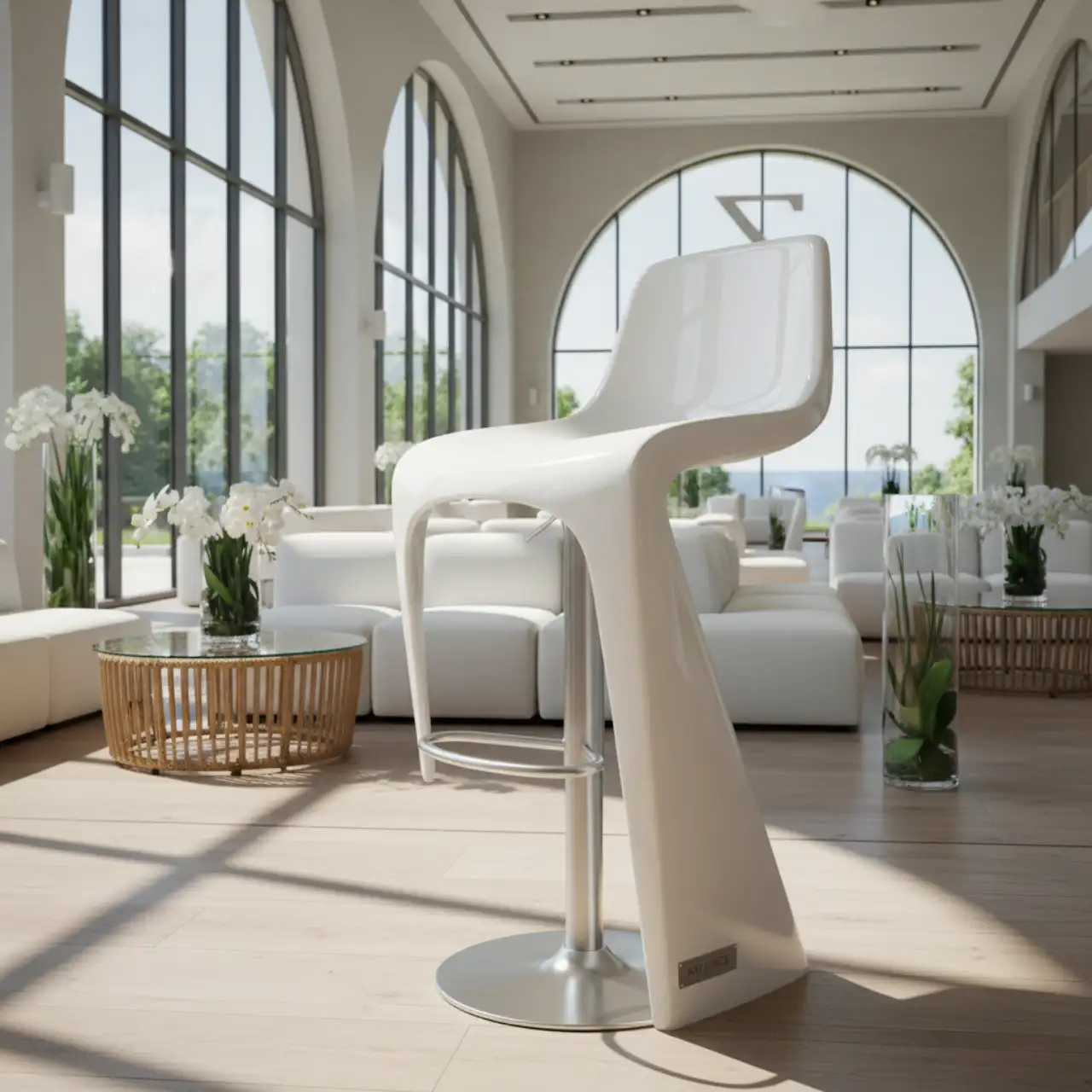 Стул барный Make up white