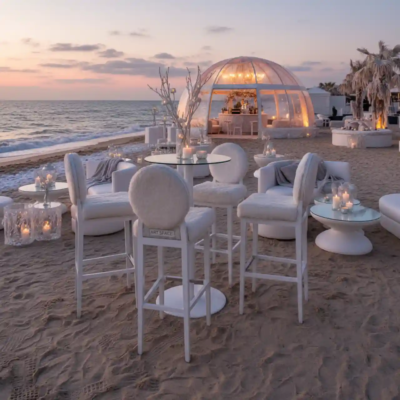 Стул барный Linfy White