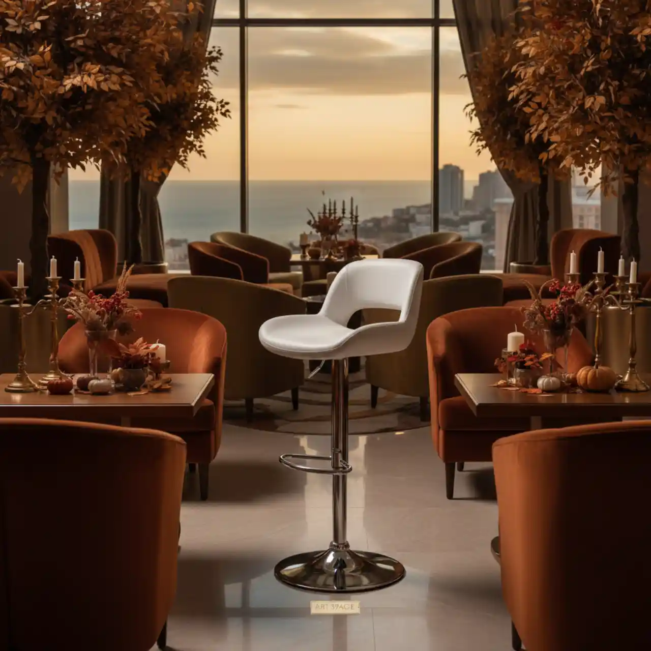 Стул барный Hitek белый