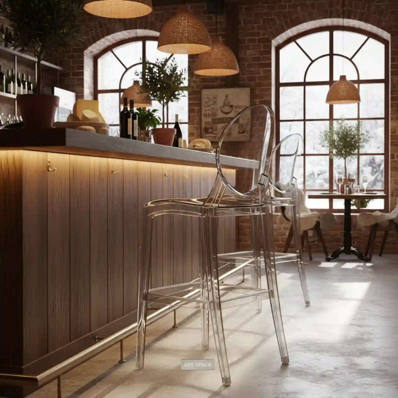 Стул барный Ghost Clear