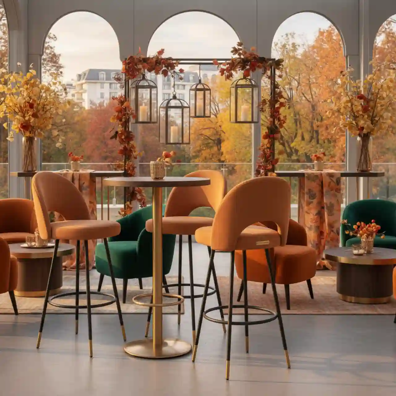 Стул барный Bit ткань капучино