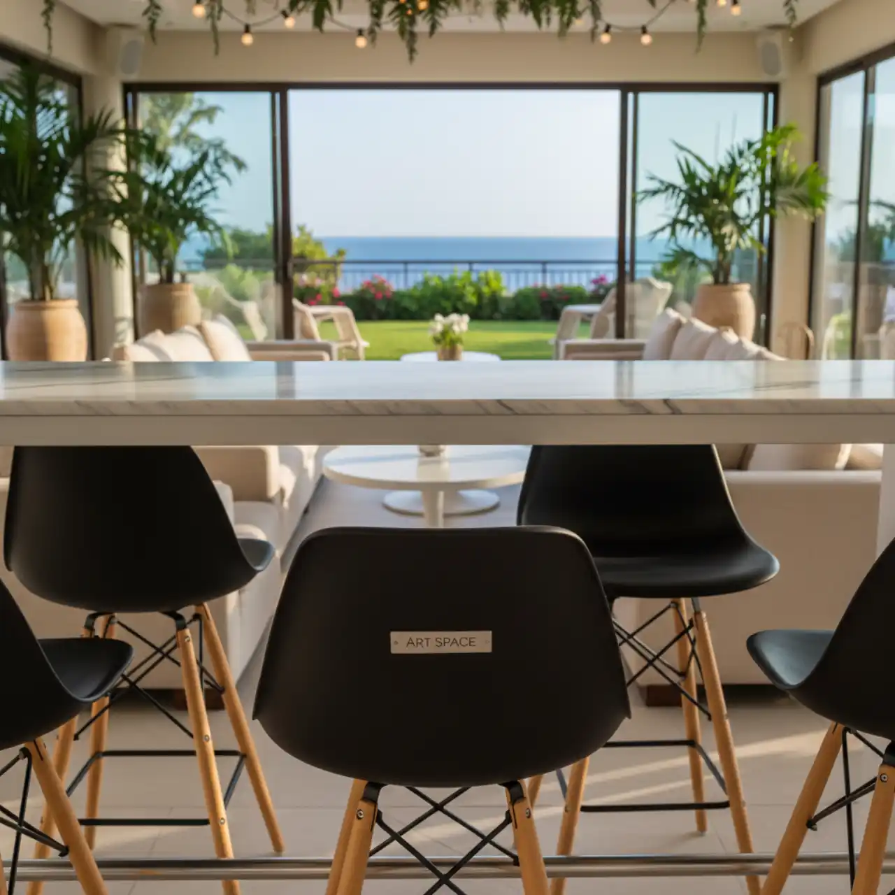 Стул Eames DSW барный черный