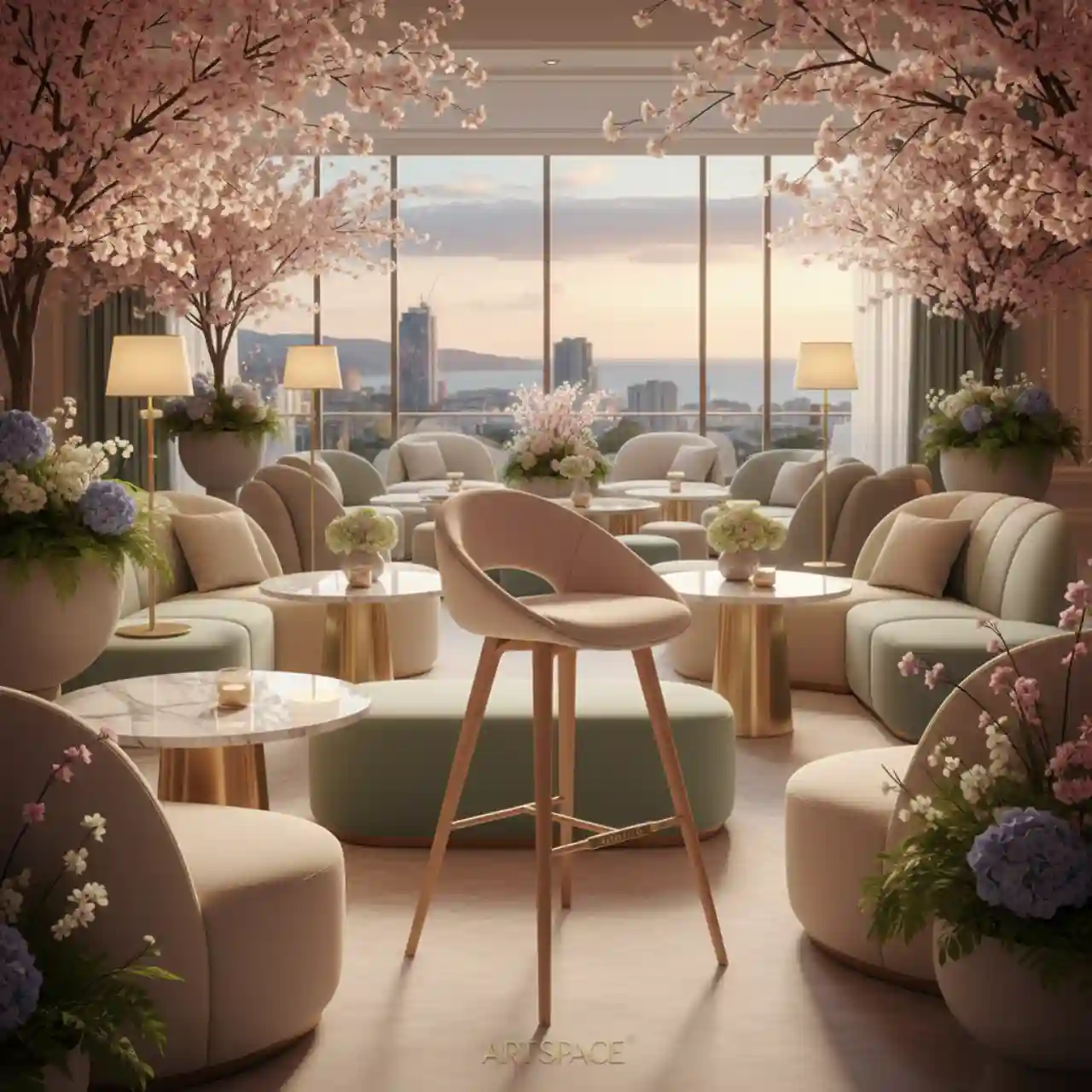 Стул барный Brasilia деревянные ножки