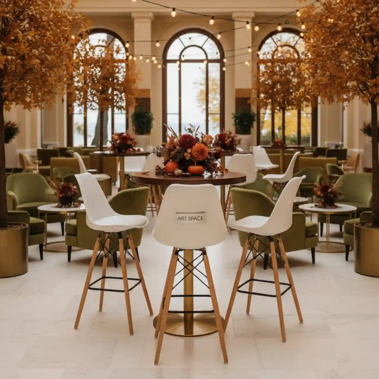 Стул Eames DSW барный белый