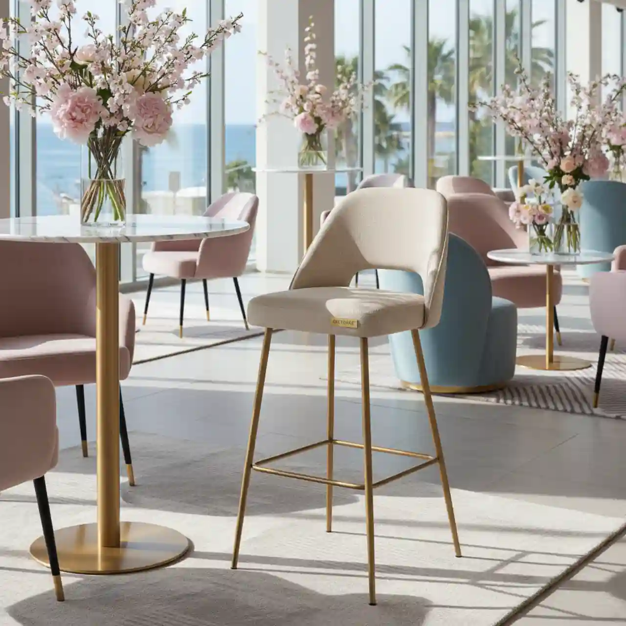 Стул барный Bekket Beige