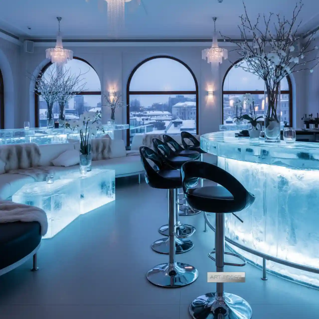 Барный стул черный Bombo