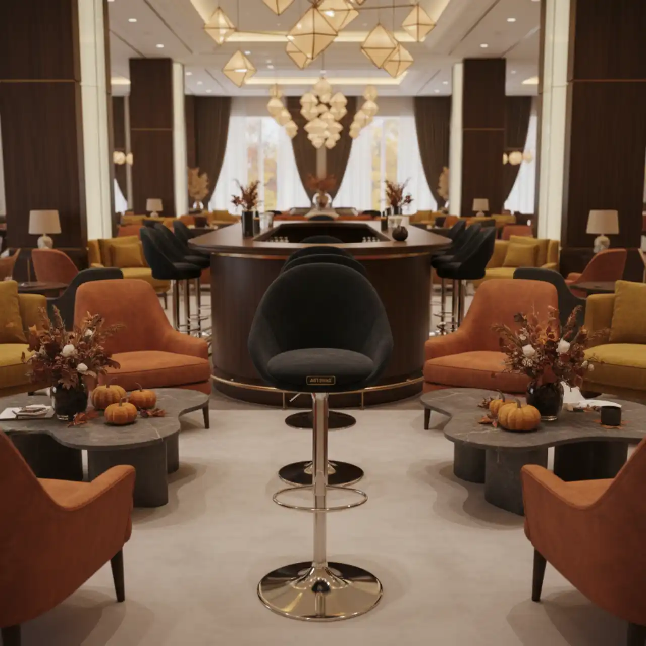 Барный стул черный Bomba