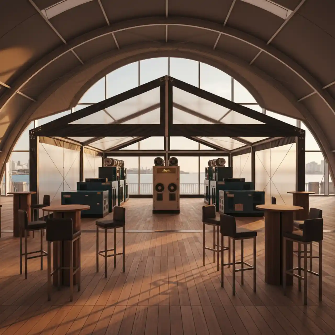 Барный стул с подставкой для ног