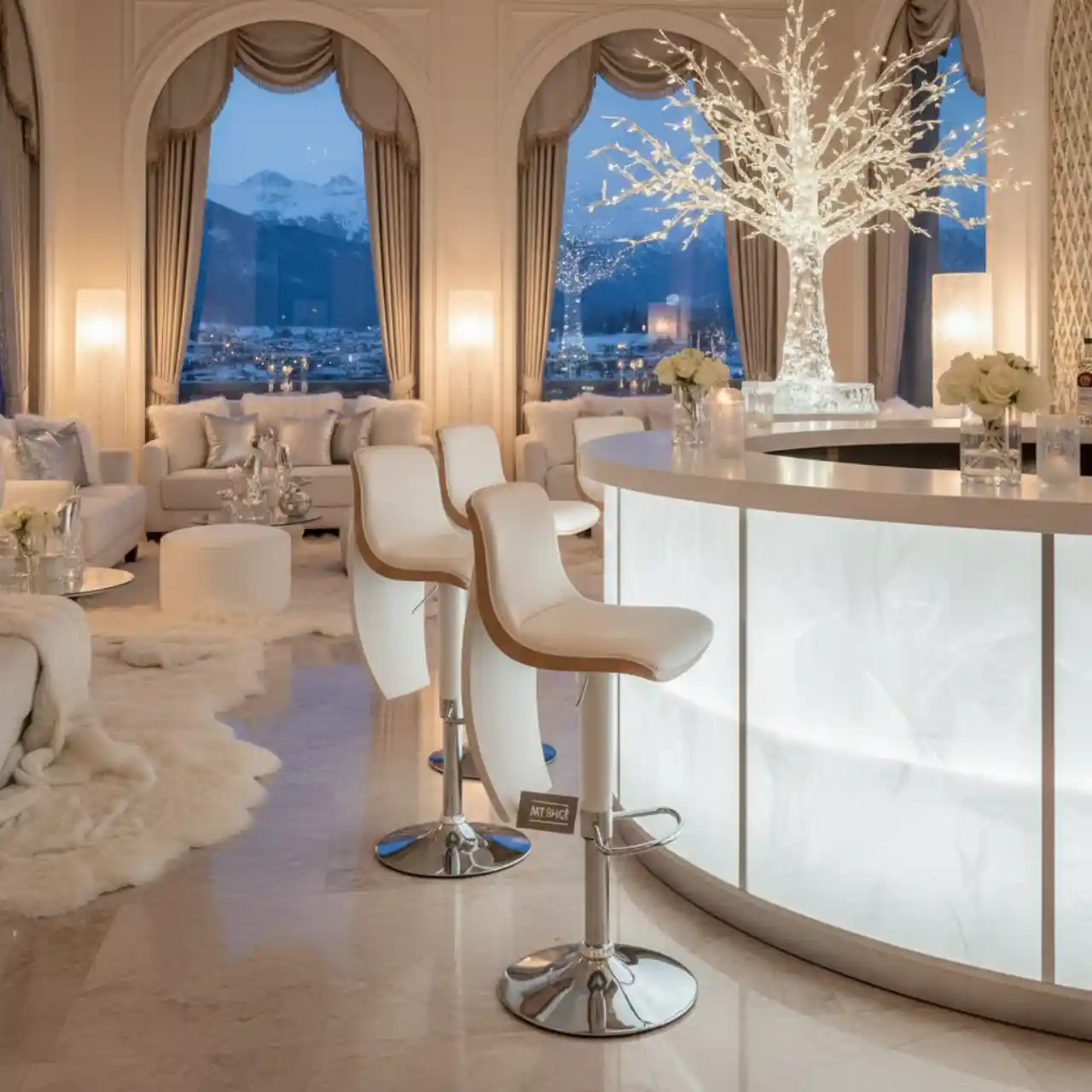 Барный стул Маркус Ван белый