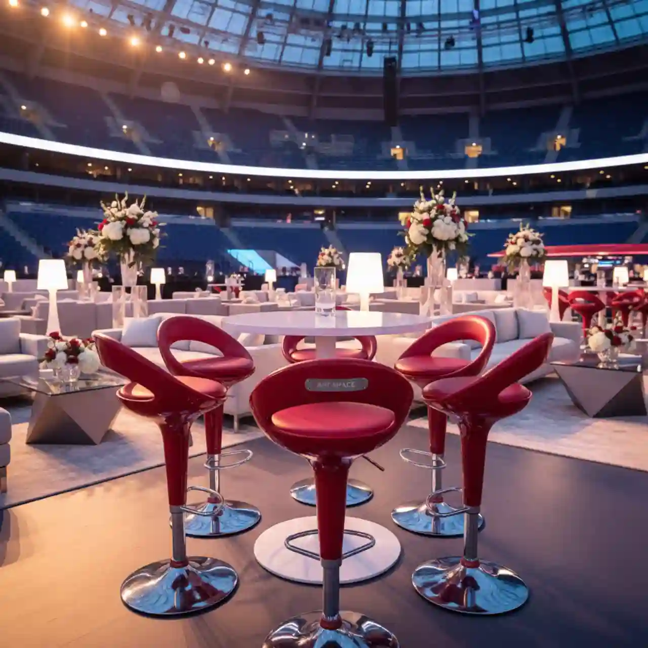 Барный стул Круз красный глянец