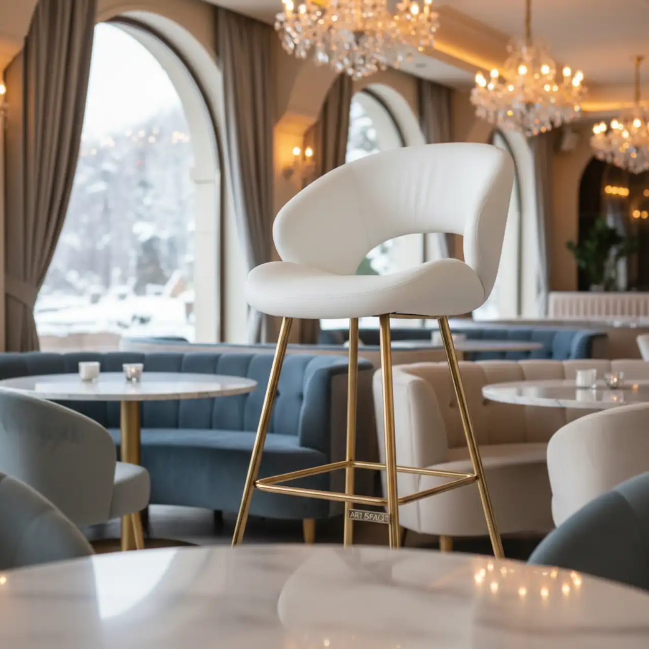 Барный стул Купер белый