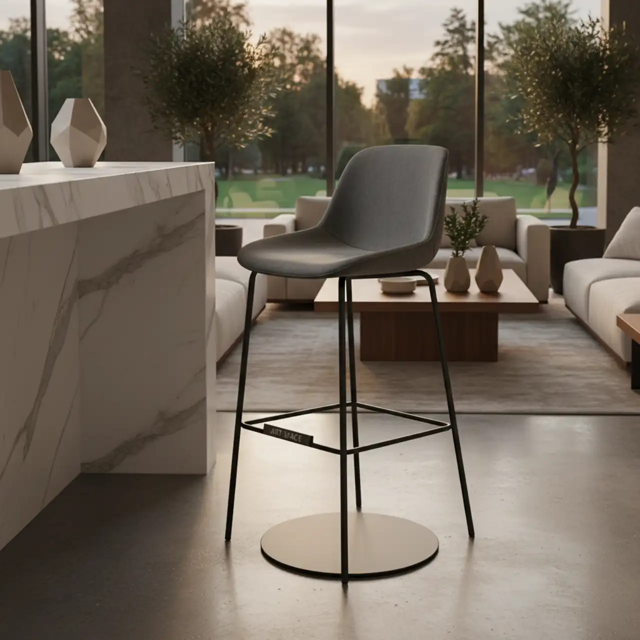 Барный стул Turin Grey