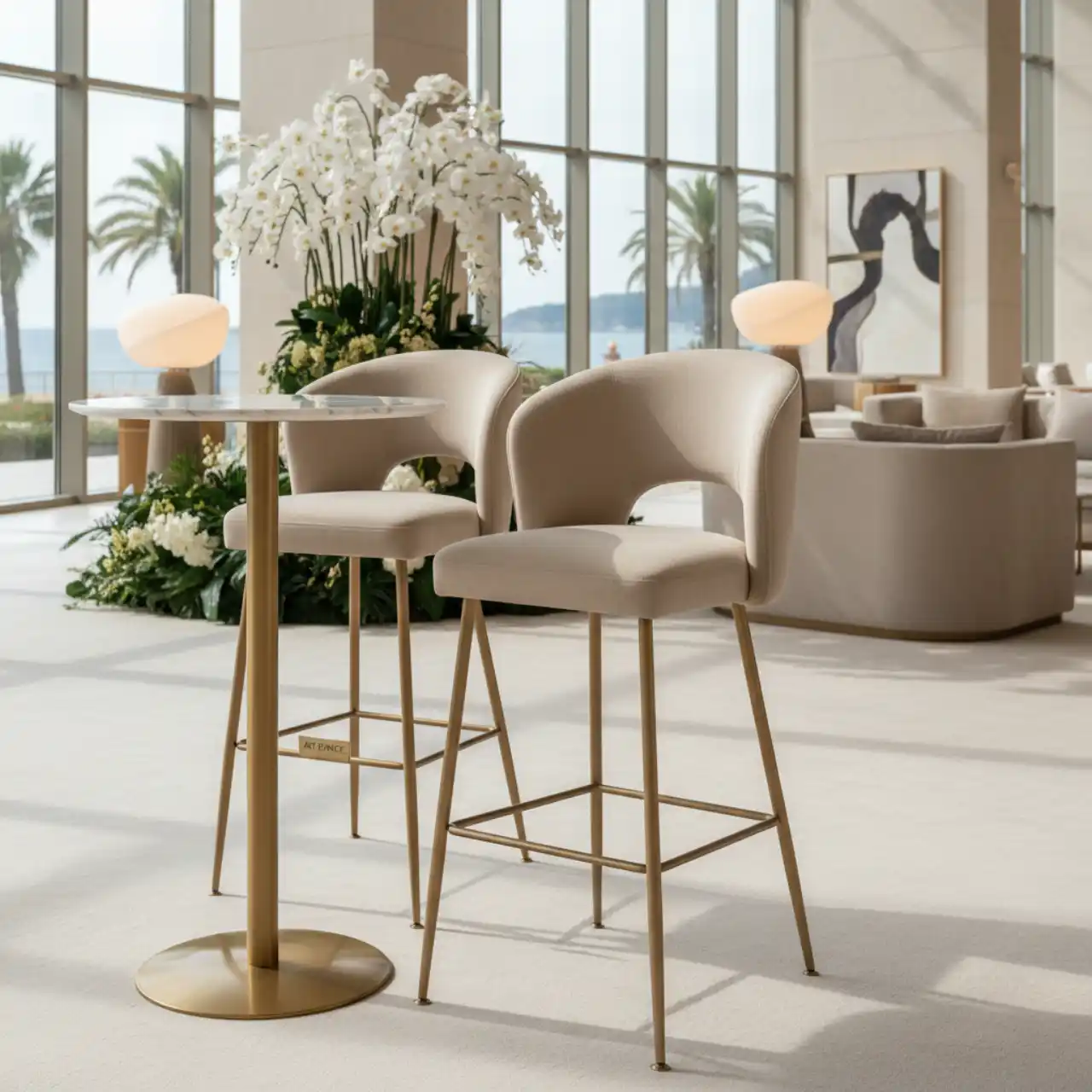 Барный стул ZORO бежевый