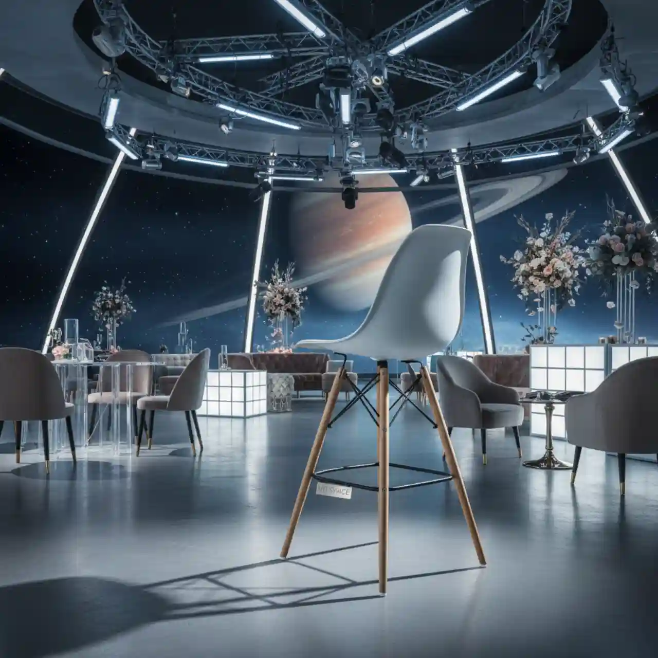 Барный стул белый Eames