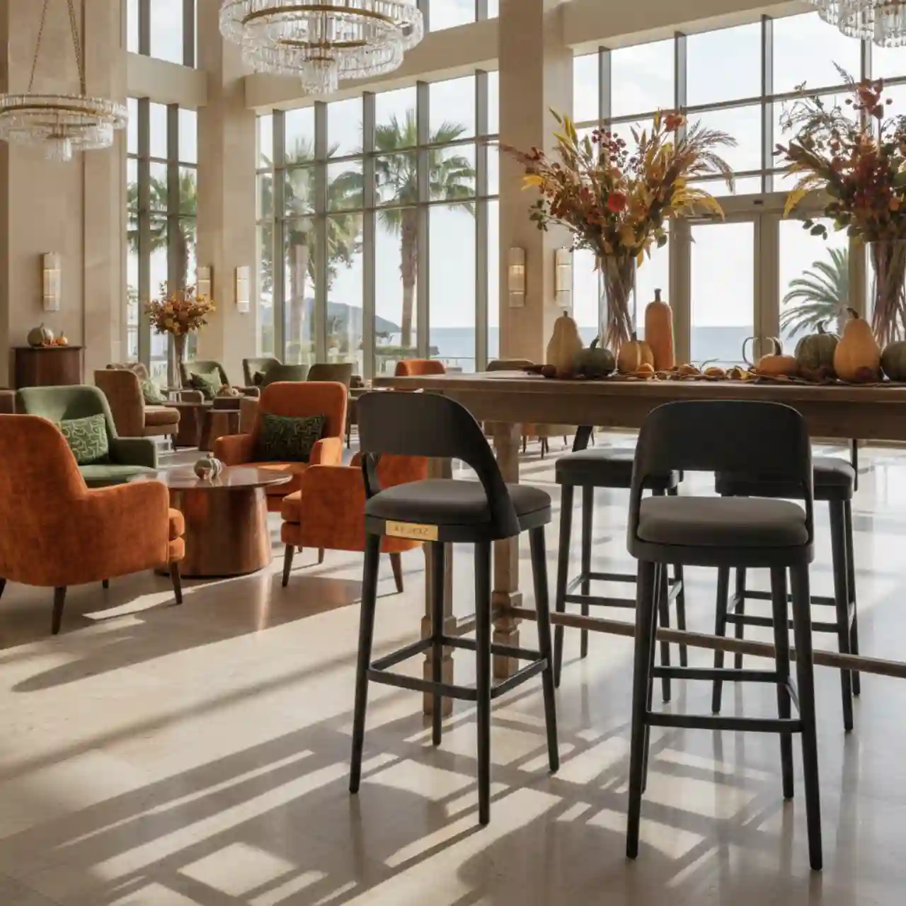 Барный стул Wood Black