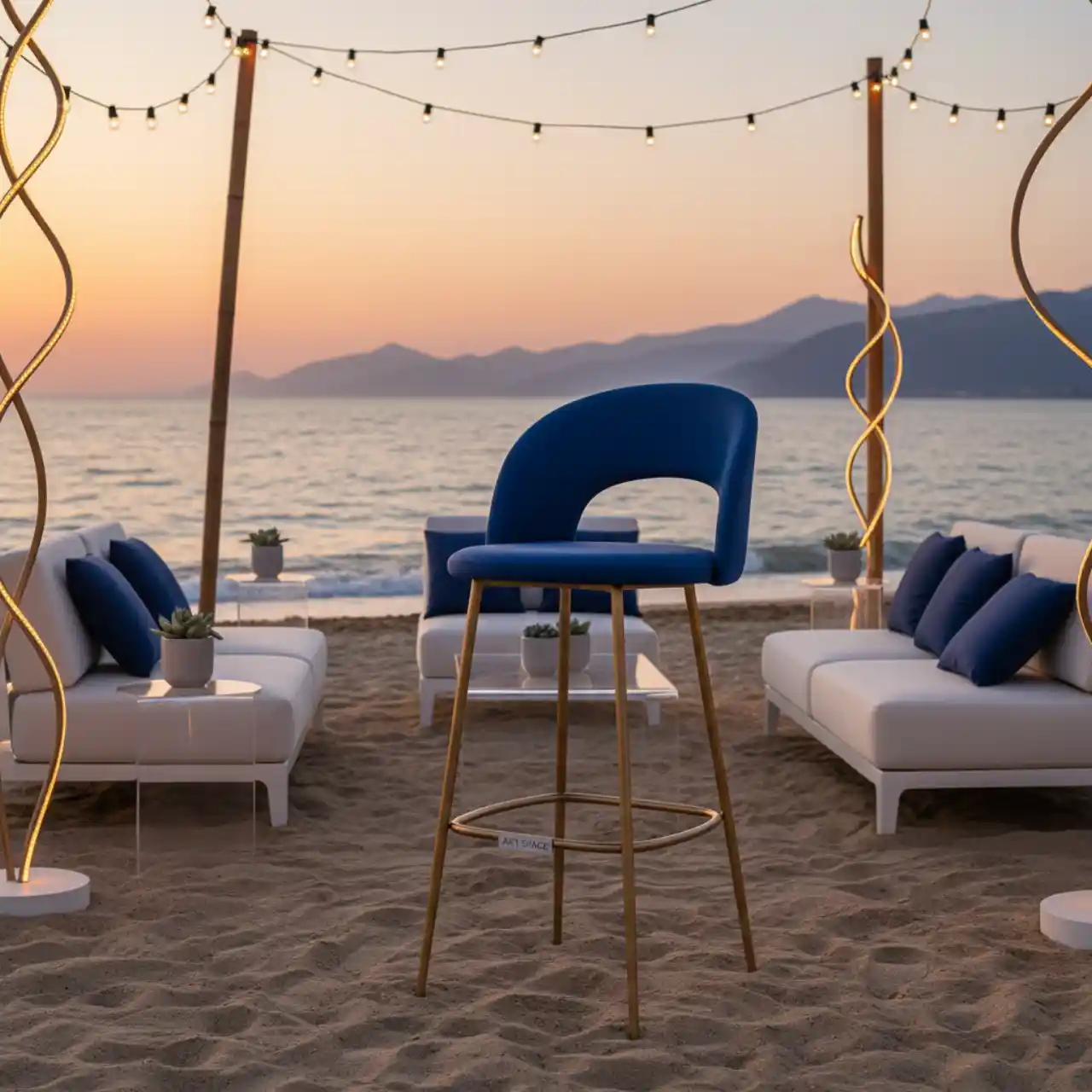 Барный стул Roden синий