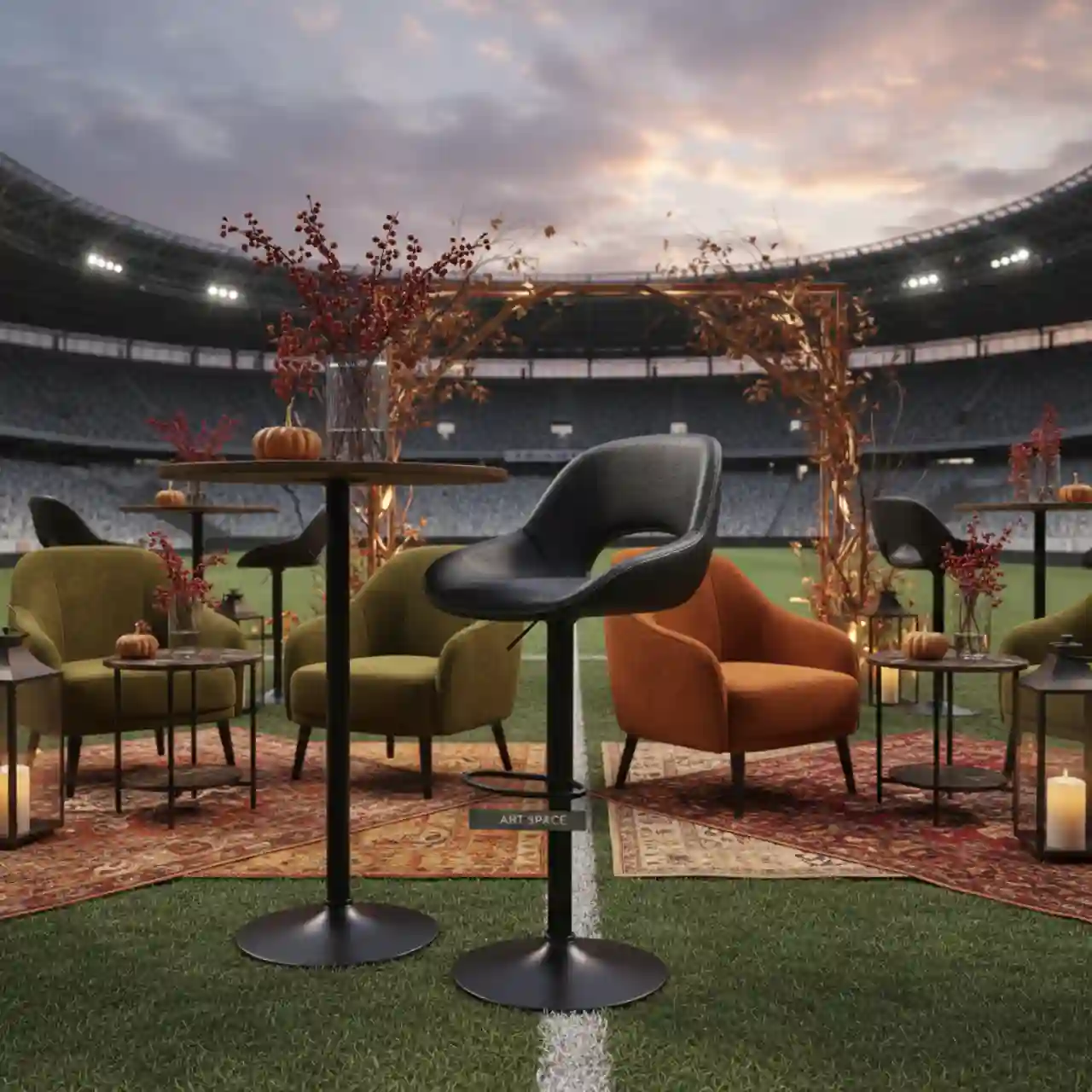 Барный стул Mira черный кожзам