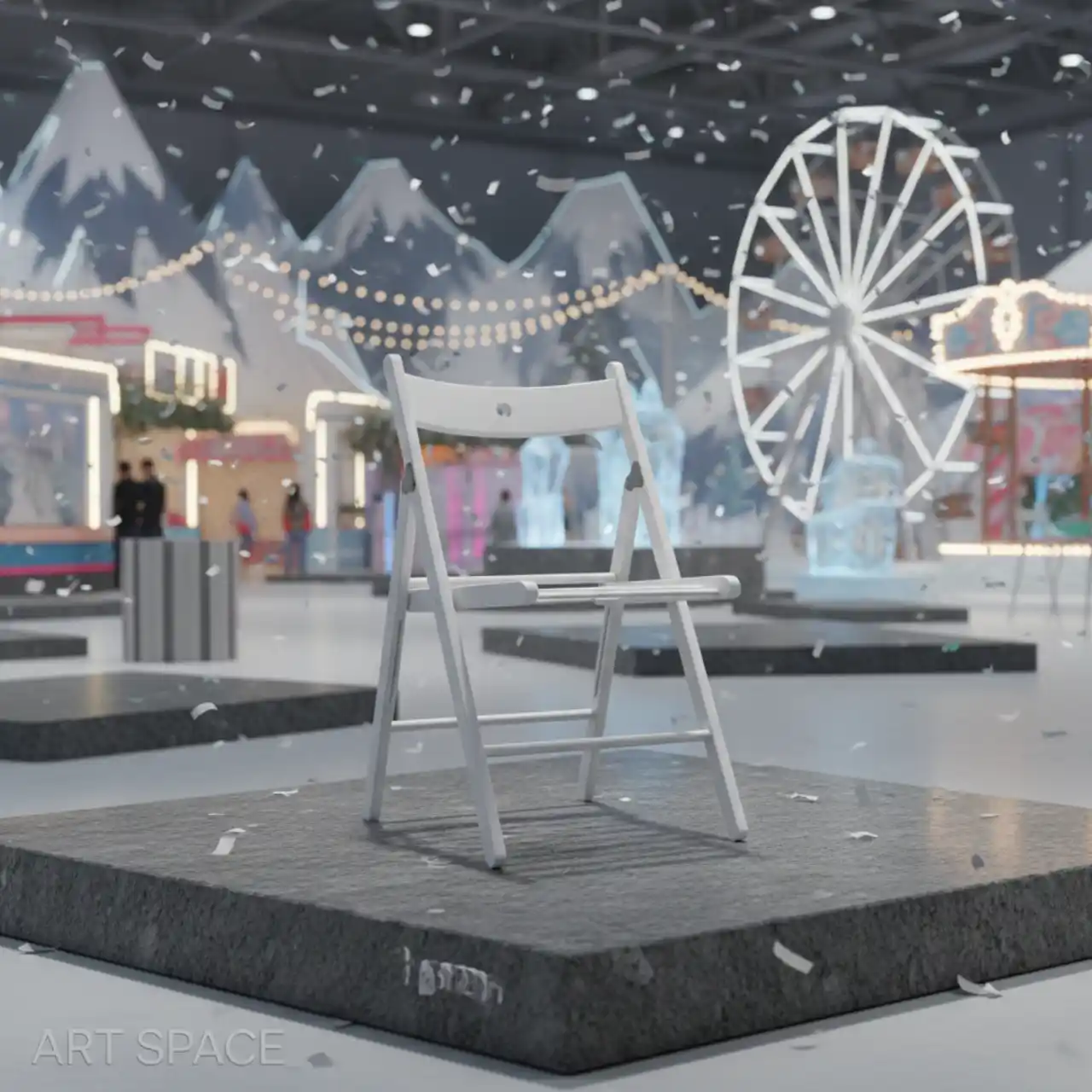 Стулья складные ГУНДЕ белый