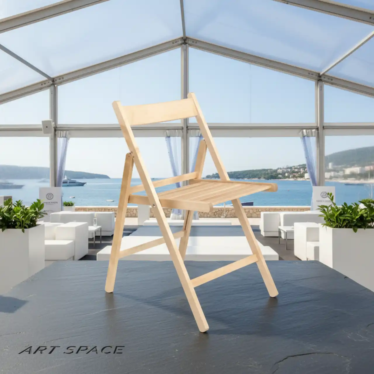 Стулья складные ТЕРЬЕ светлое дерево