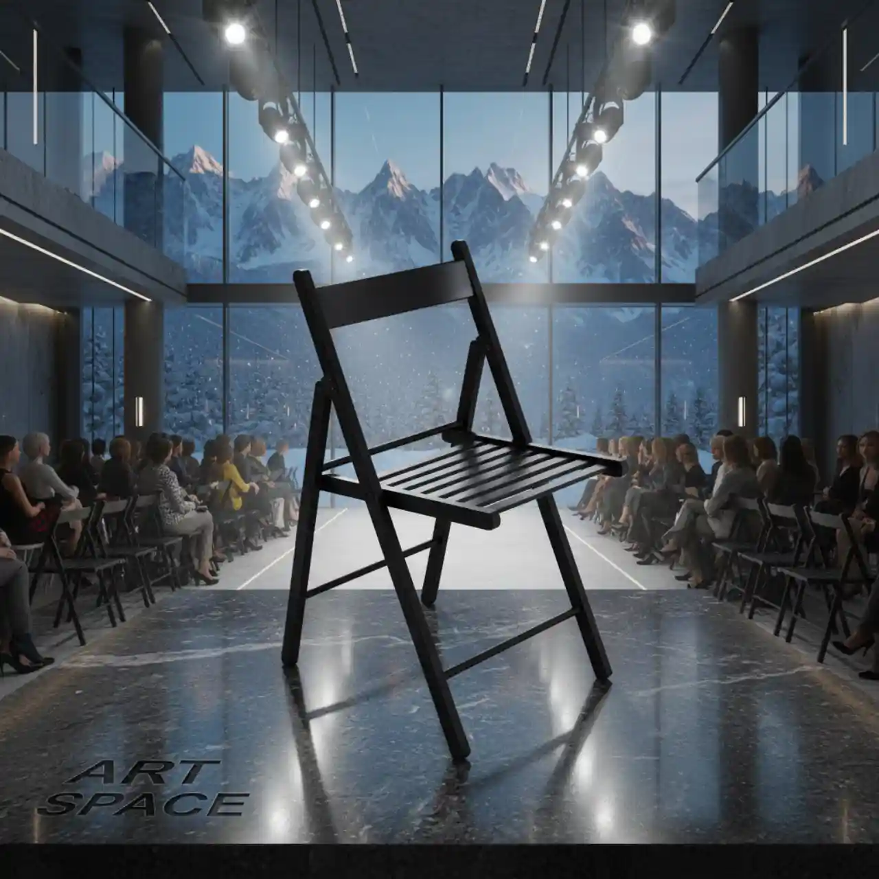 Стулья складные ТЕРЬЕ черное дерево