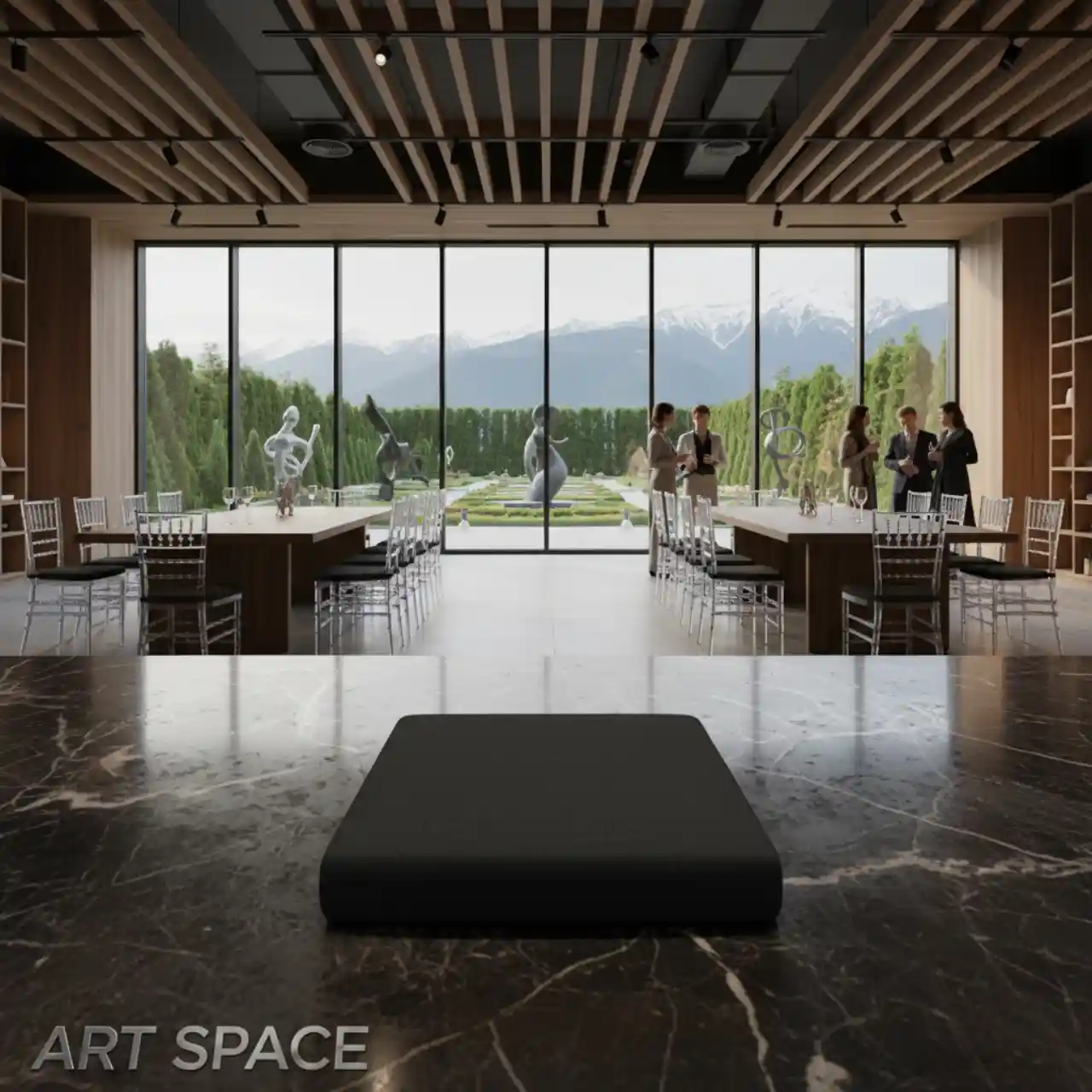 Подушки черные на Стулья КЬЯВАРИ ДИАМАНТ