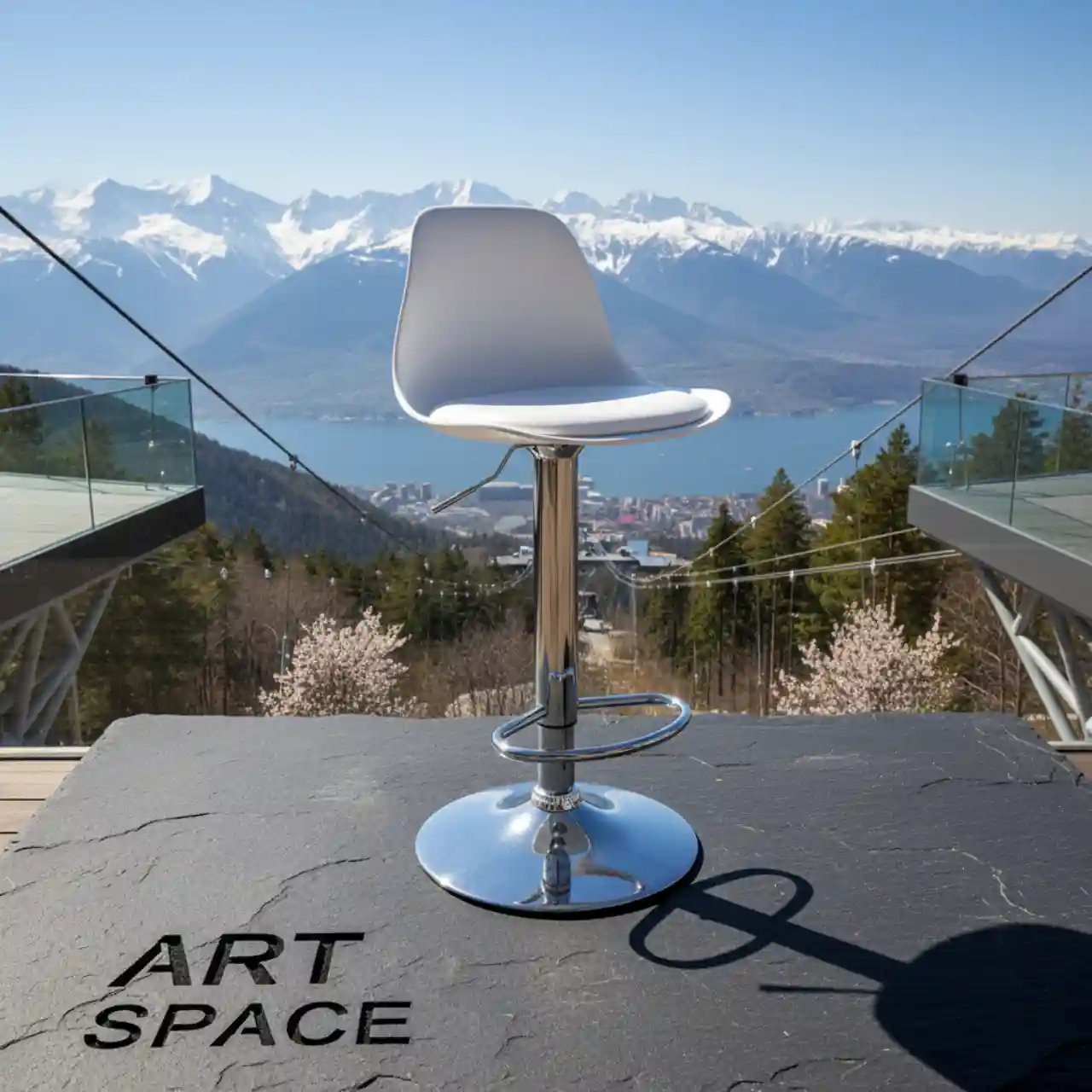 Стулья барные SOFT белые