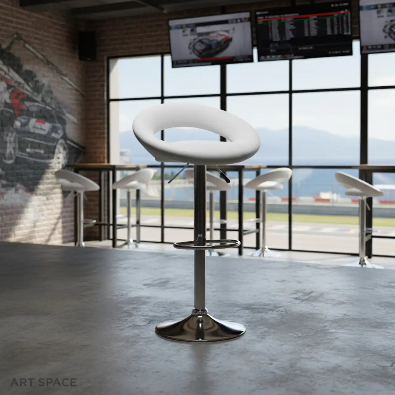 Стулья барные САТУРН светлый