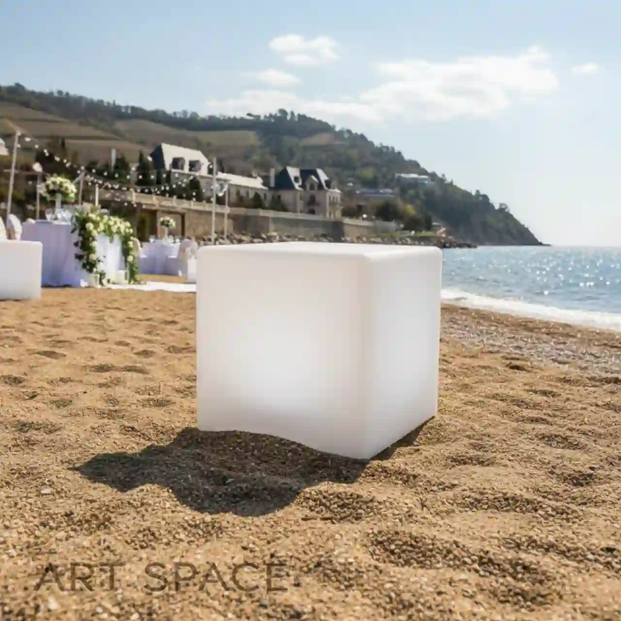 30х30 Пуфы КУБЫ светящиеся LED RGBW подсветка