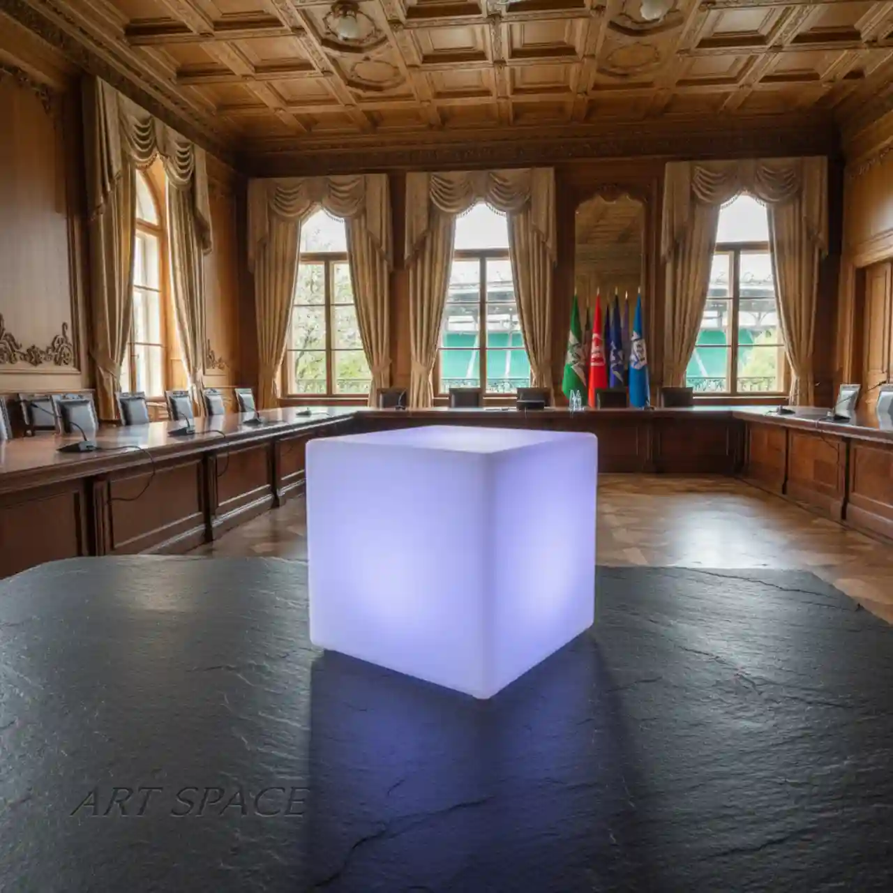 75х75 Столы светящиеся КУБЫ LED RGBW подсветка