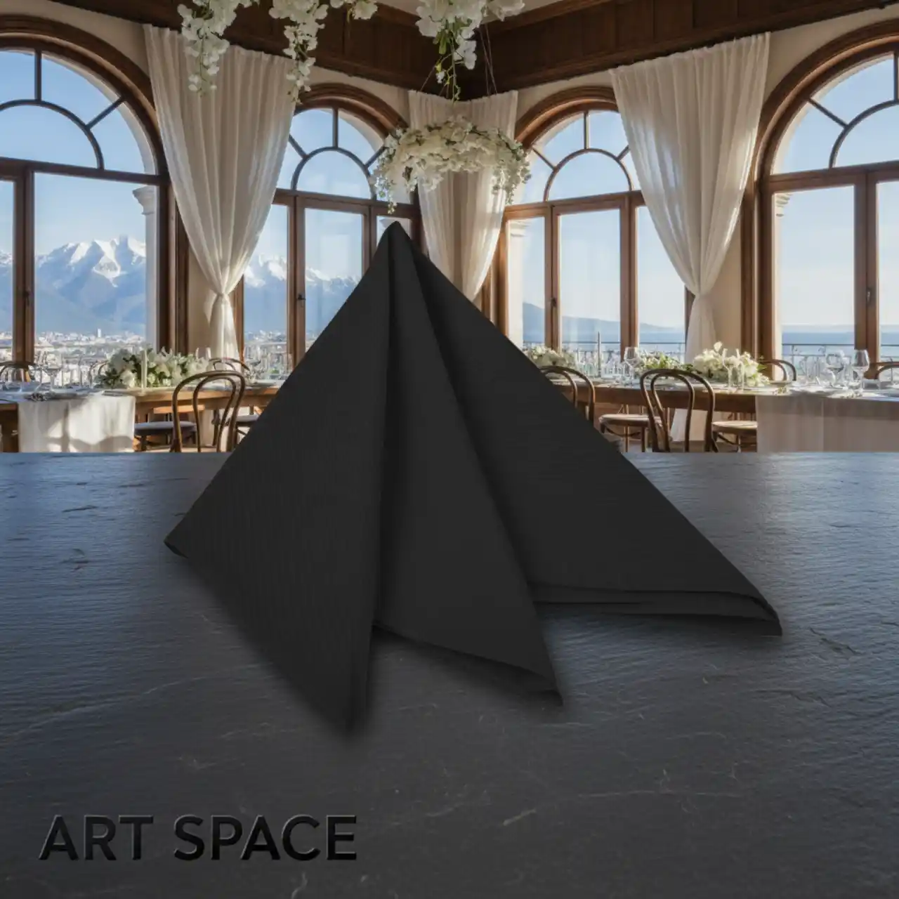 Салфетки черные (ручник)