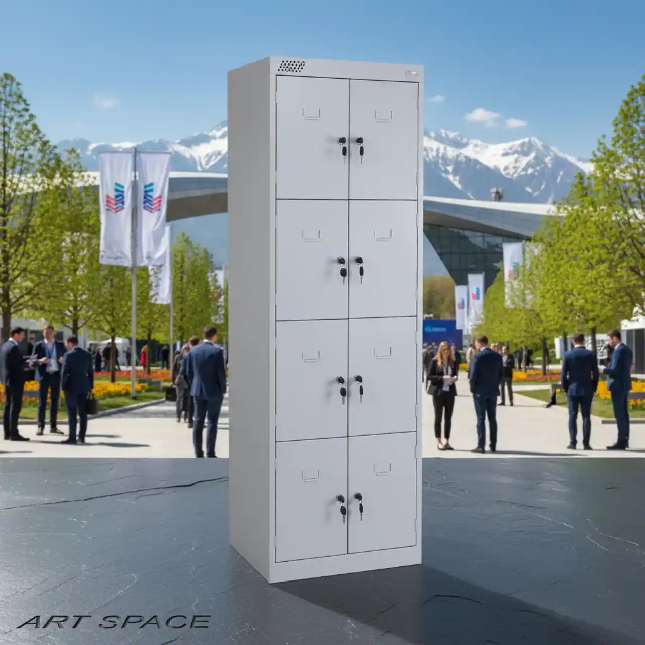 Локеры Шкафы металлический на 8 отделений