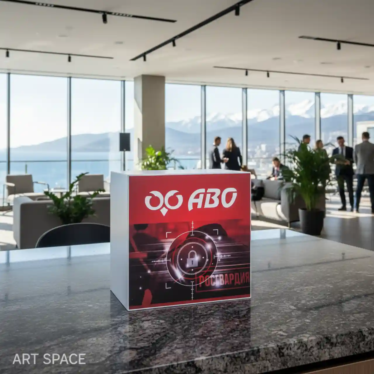 Стойки ресепшен 90х90х50 см. из композита