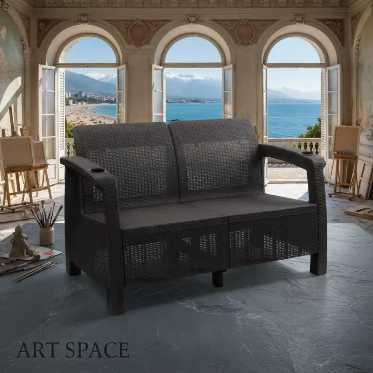 Диваны под ротанг