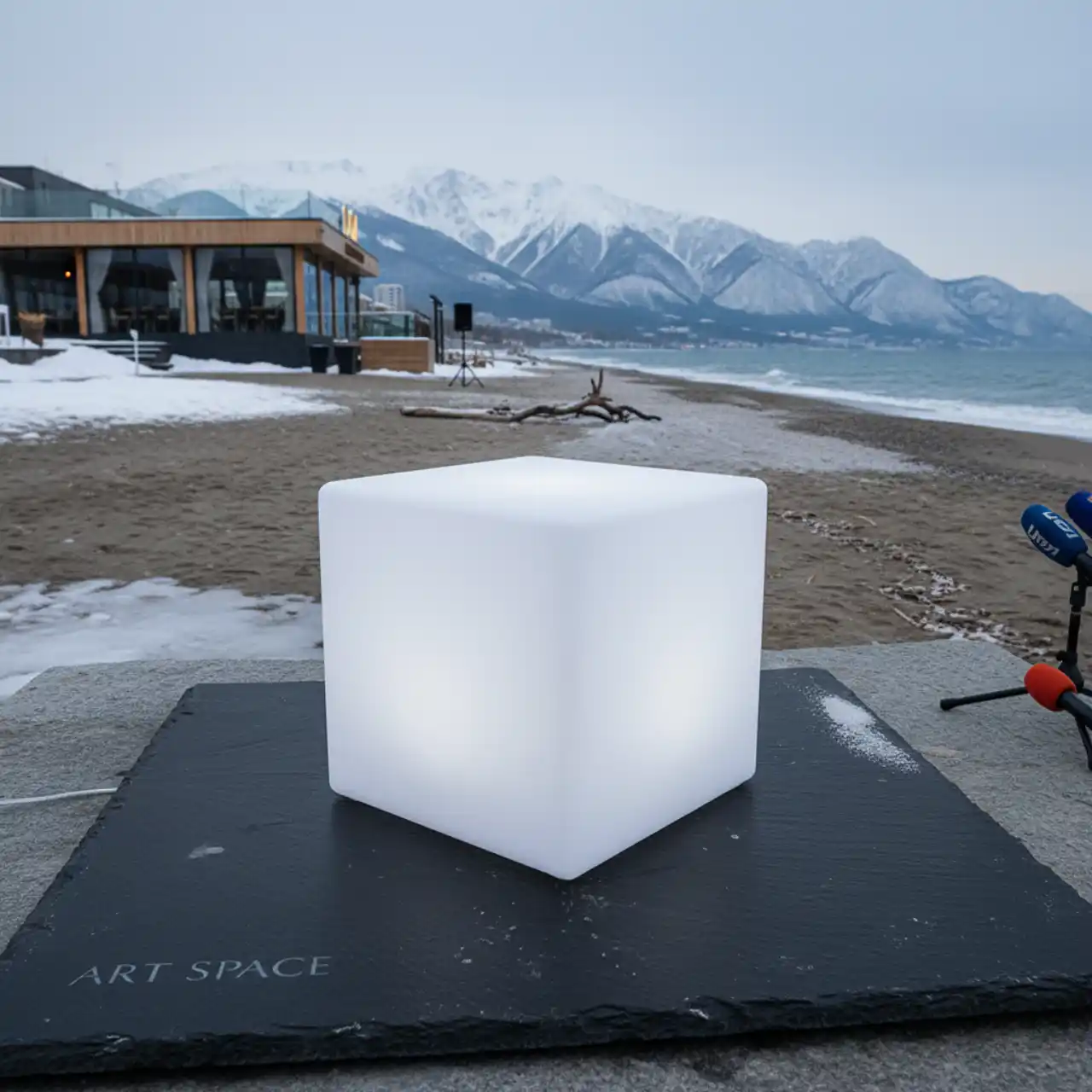 40х40 Столы журнальные светящиеся КУБЫ LED RGBW подсветка