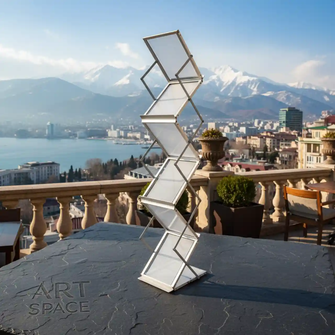 Буклетницы стойки для РИМ, ZIG ZAG (зиг заг)