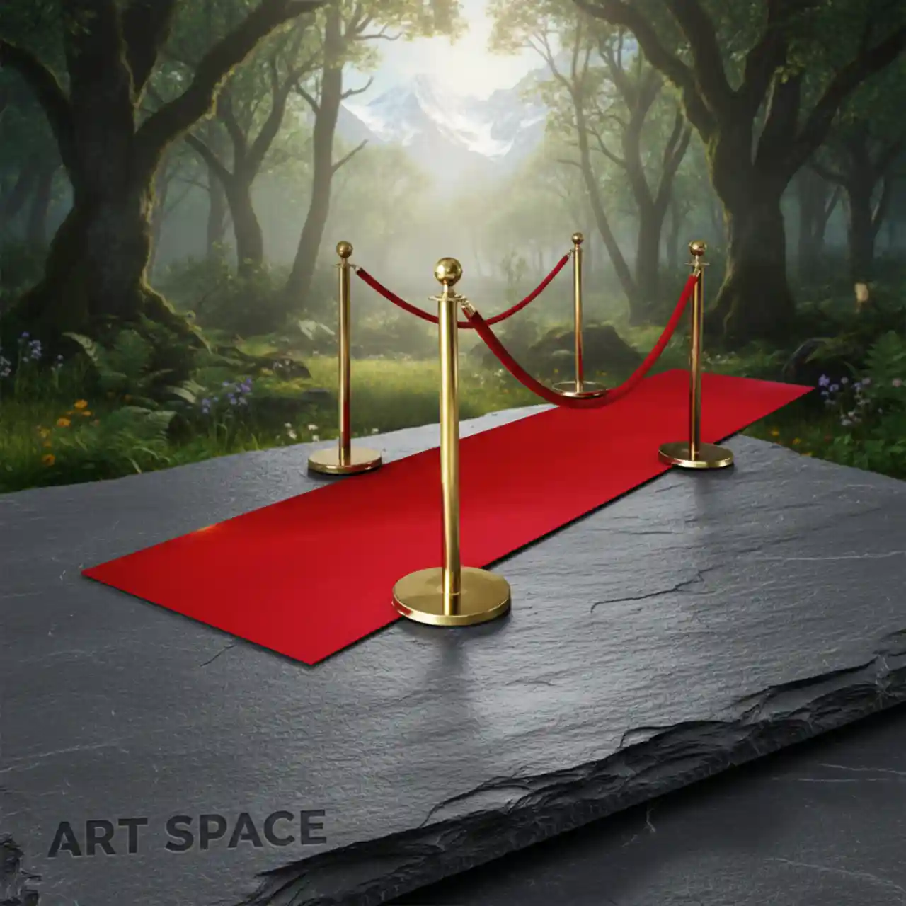 Красные ковровые дорожки шириной 1 м.