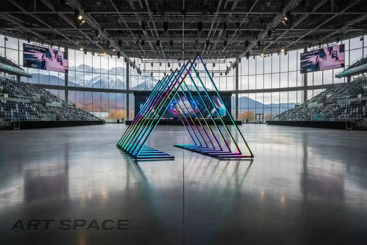 LED Portal Gate «Triangle» — световые портальные ворота, подсветка RGBW