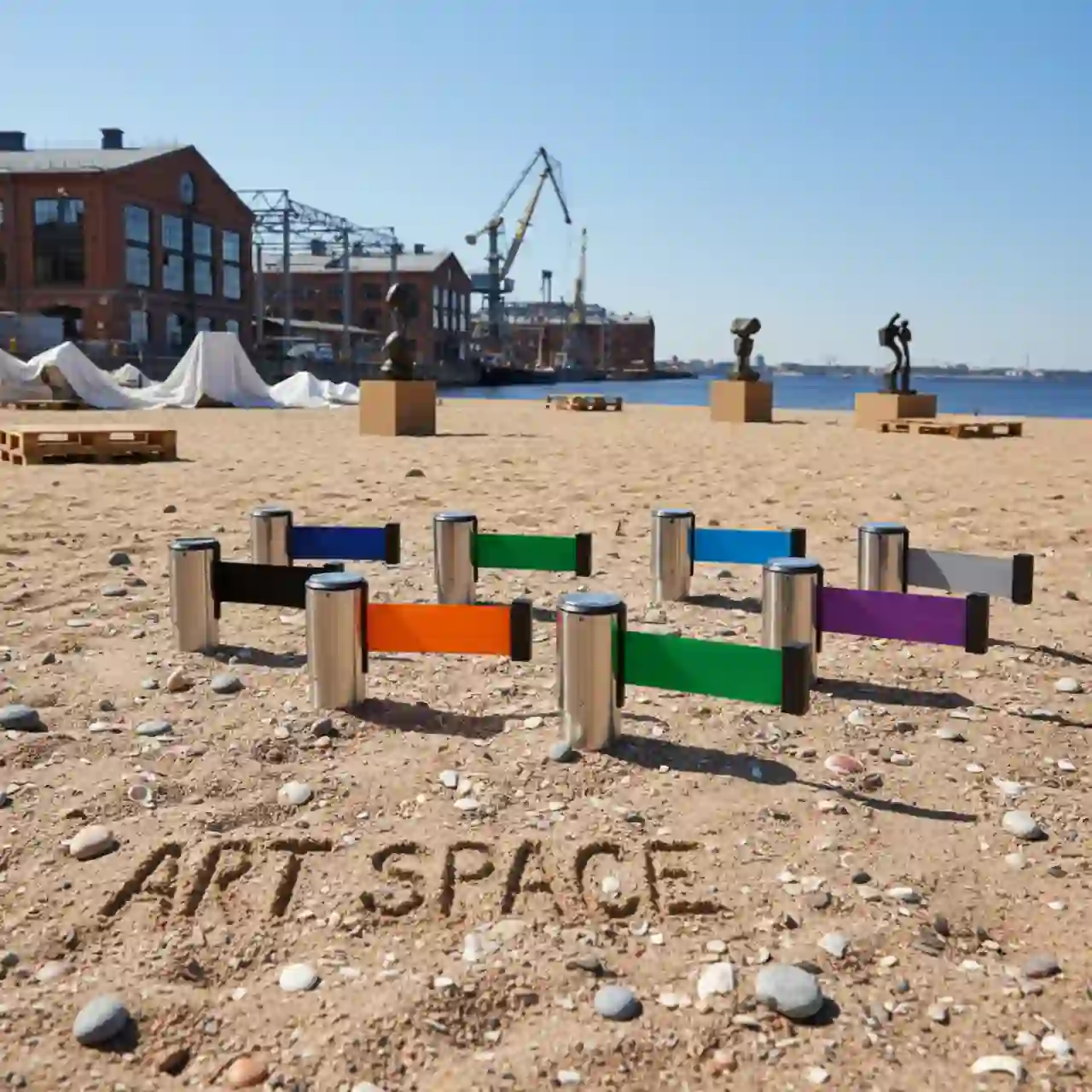 Кассеты с вытяжной лентой для смена цвета ленты на стойке ограждения (столбик)