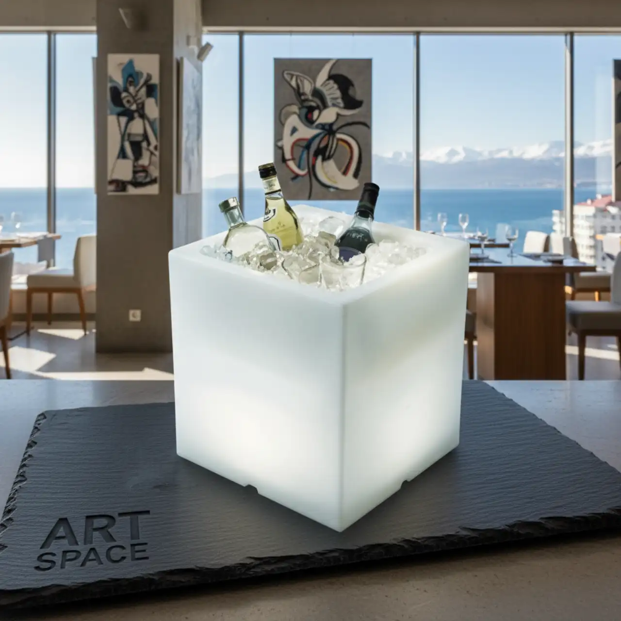 Ёмкости для льда КУБЫ светящиеся LED RGBW подсветка