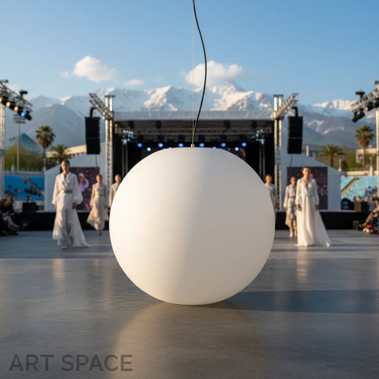 35 см. Подвесные ШАРЫ светящиеся LED подсветка RGBW в любой цвет, брендирование.