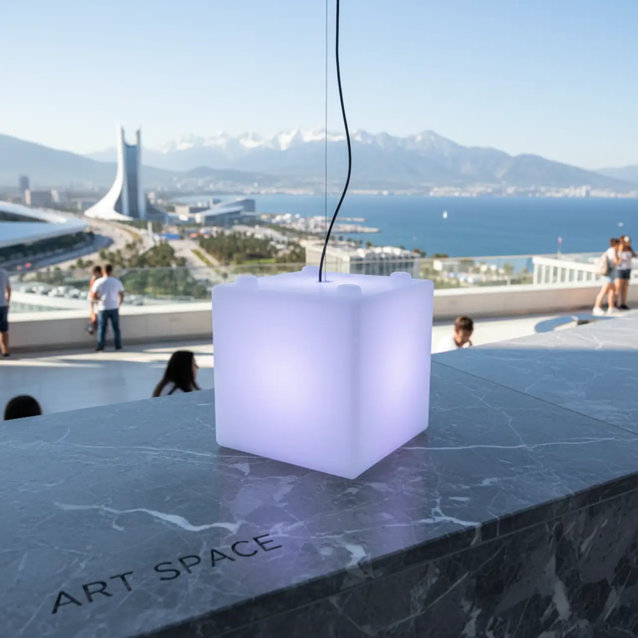 75х75 см. Подвесные КУБЫ светильники LED RGBW подсветка