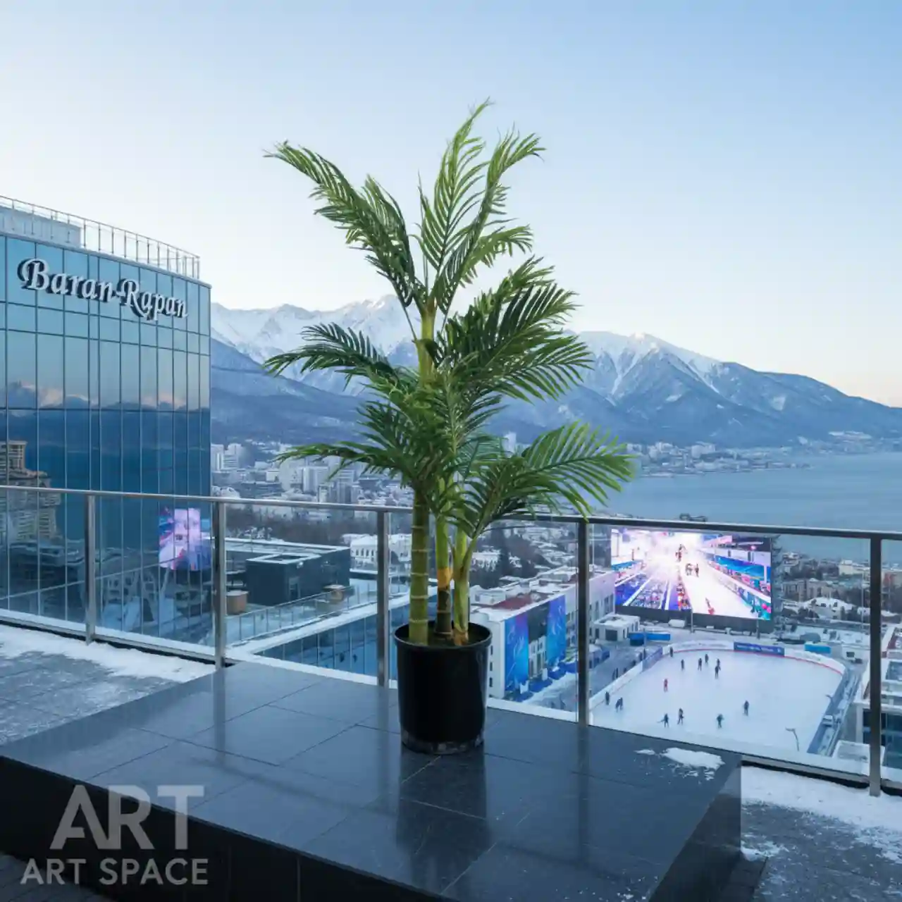 Пальма 3 ствола 180 см. искусственные деревья