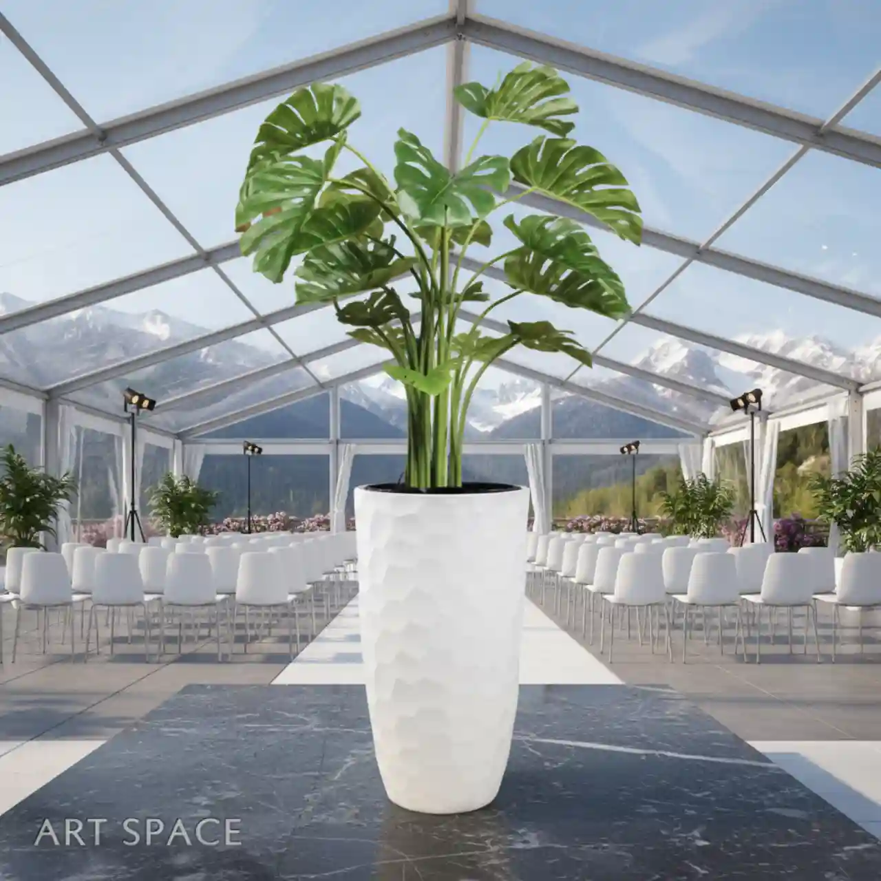 Монстера 100 см. искусственные деревья