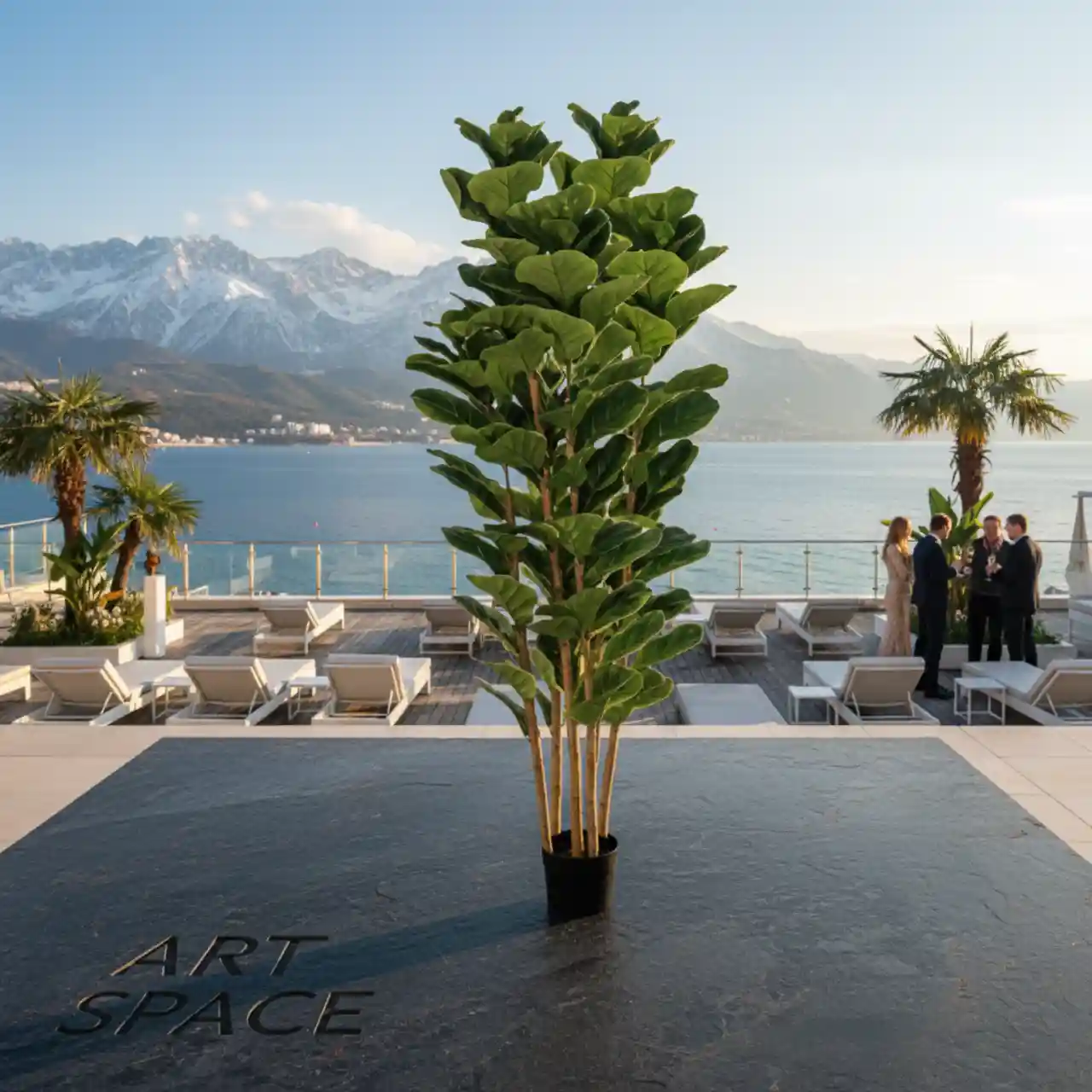 Фикус Лирата 220 см. искусственные деревья