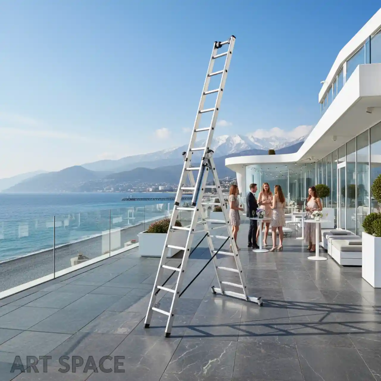 Лестницы стремянки трехсекционные