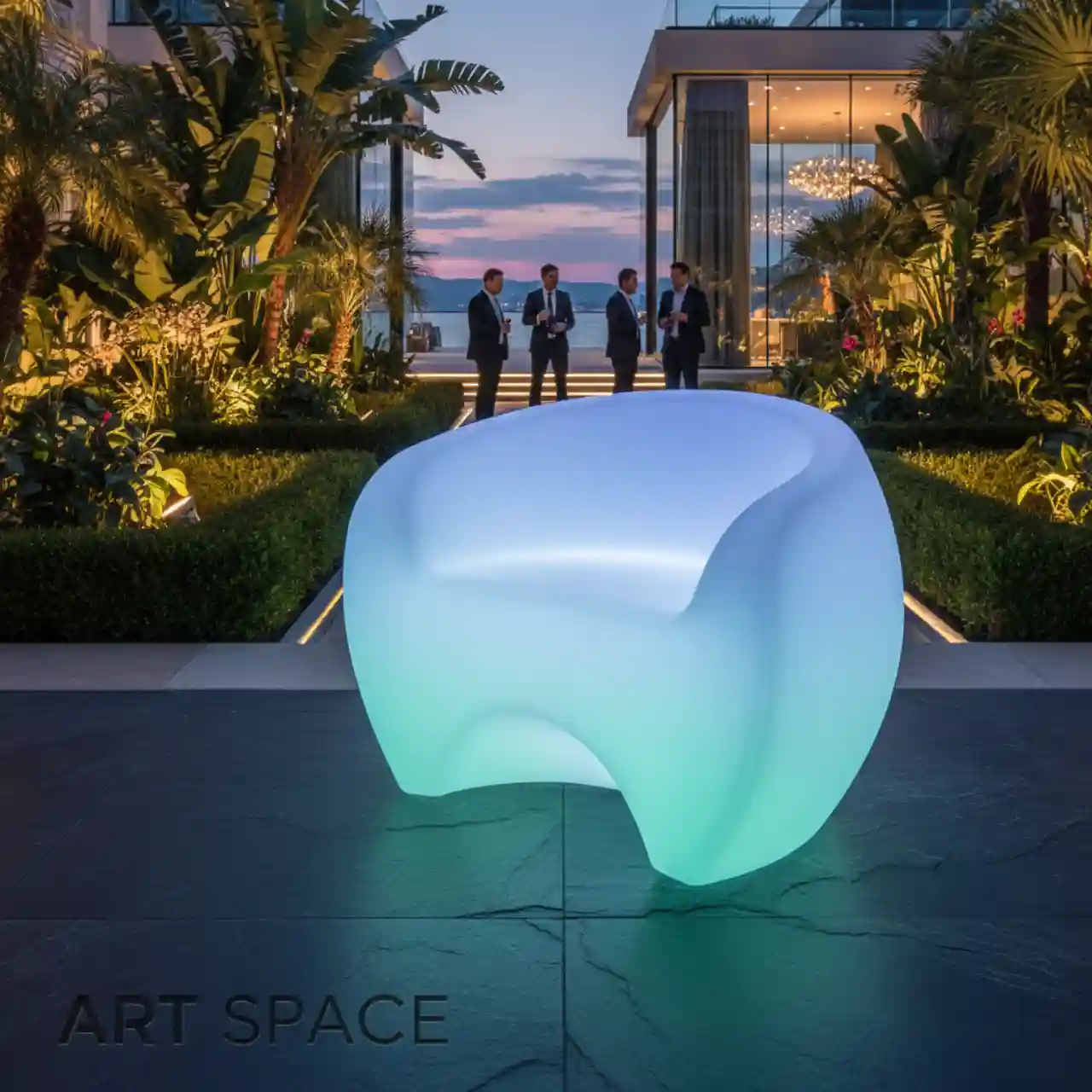 Кресло светящиеся LED RGBW подсветка