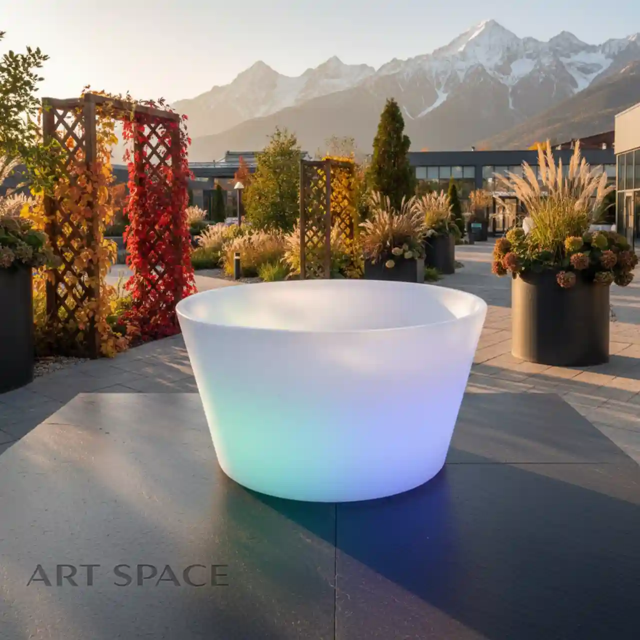 Столы журнальные светящиеся LED RGBW подсветка. Подходит для УЛИЦЫ и помещения