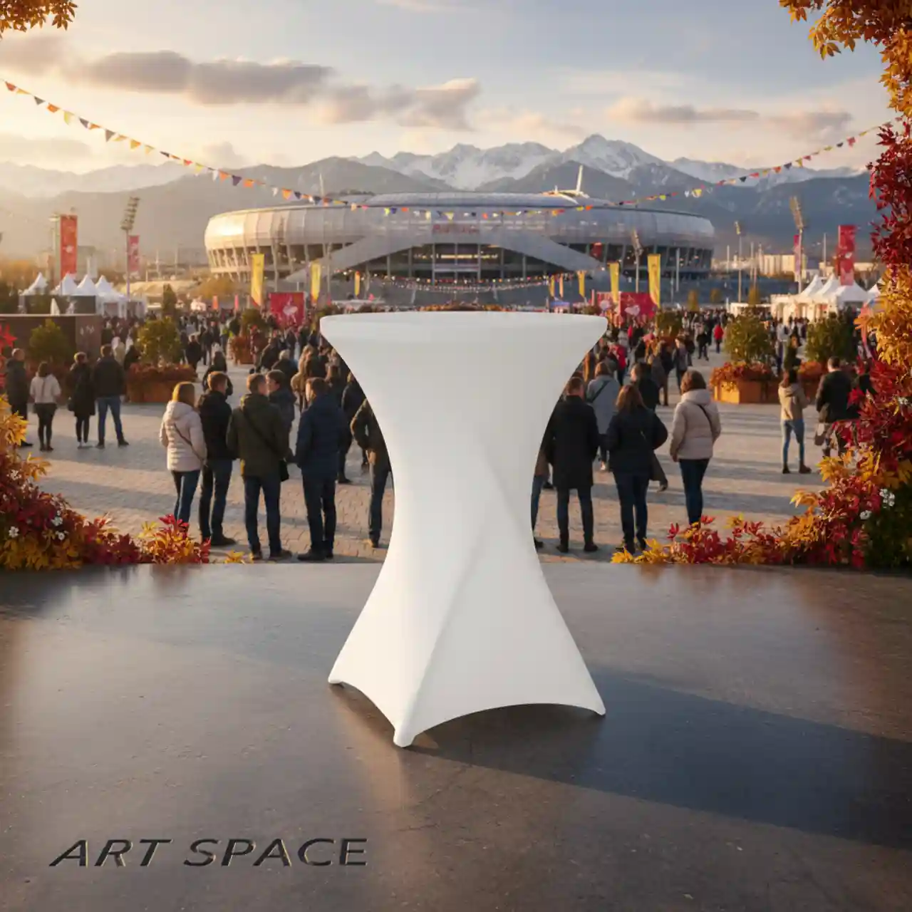 Чехлы стрейч для складных коктейльных столов