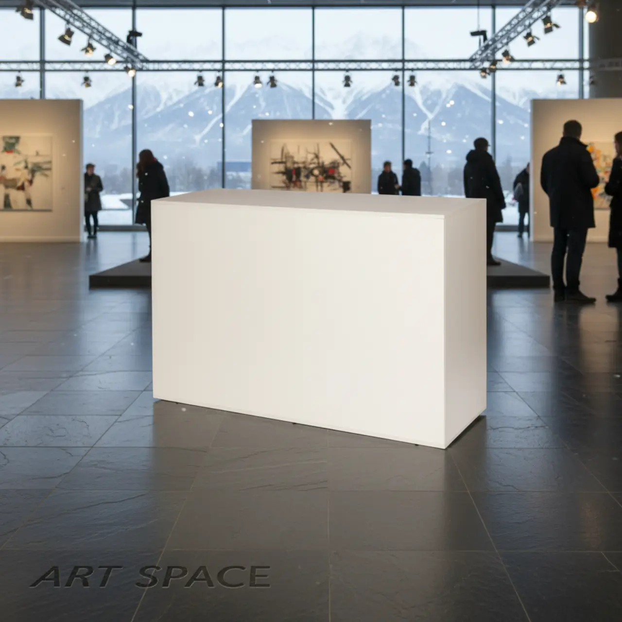 Стойки информационная ресепшен 150 см. ЛДСП. Для помещений и улицы в сухую погоду