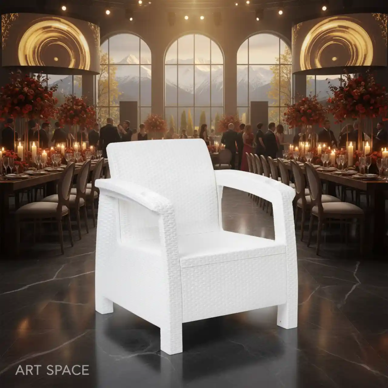 Кресло под ротанг